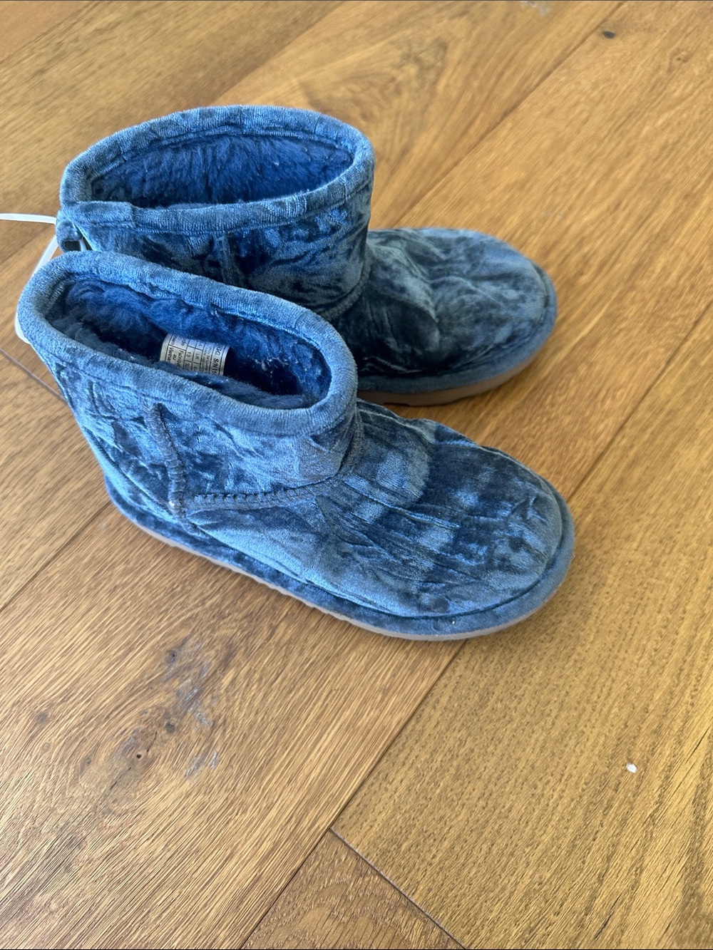 UGG Kids Plush Ankle Boots - Blue